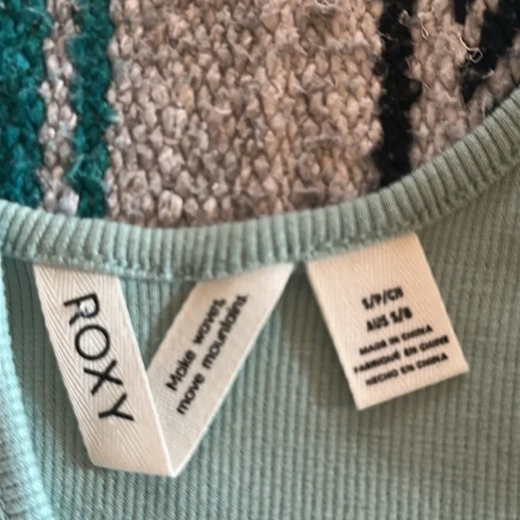 Roxy *NWT* Women's Riviera Twist Front Crop Tank Top - Picture 4 of 7
